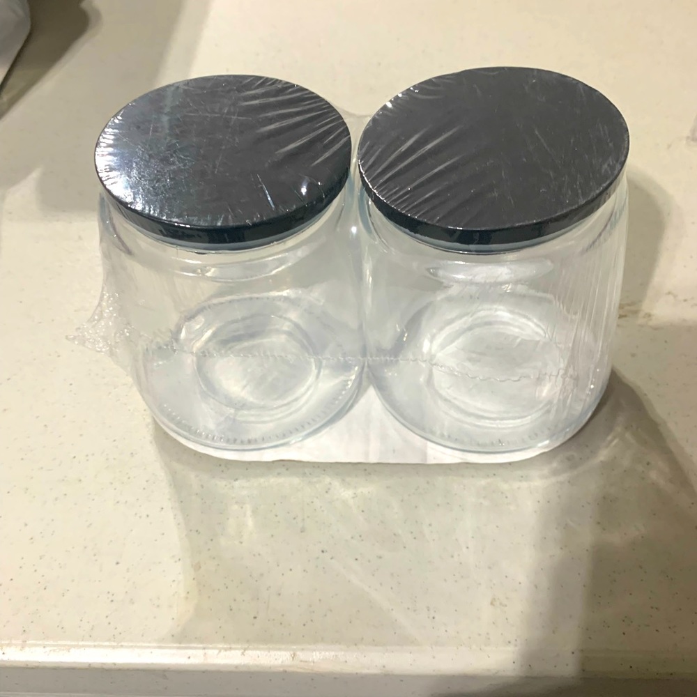 2 NEW FARMHOUSE JARS MEDIUM TARGET